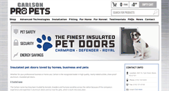 Desktop Screenshot of carlsonpropets.com